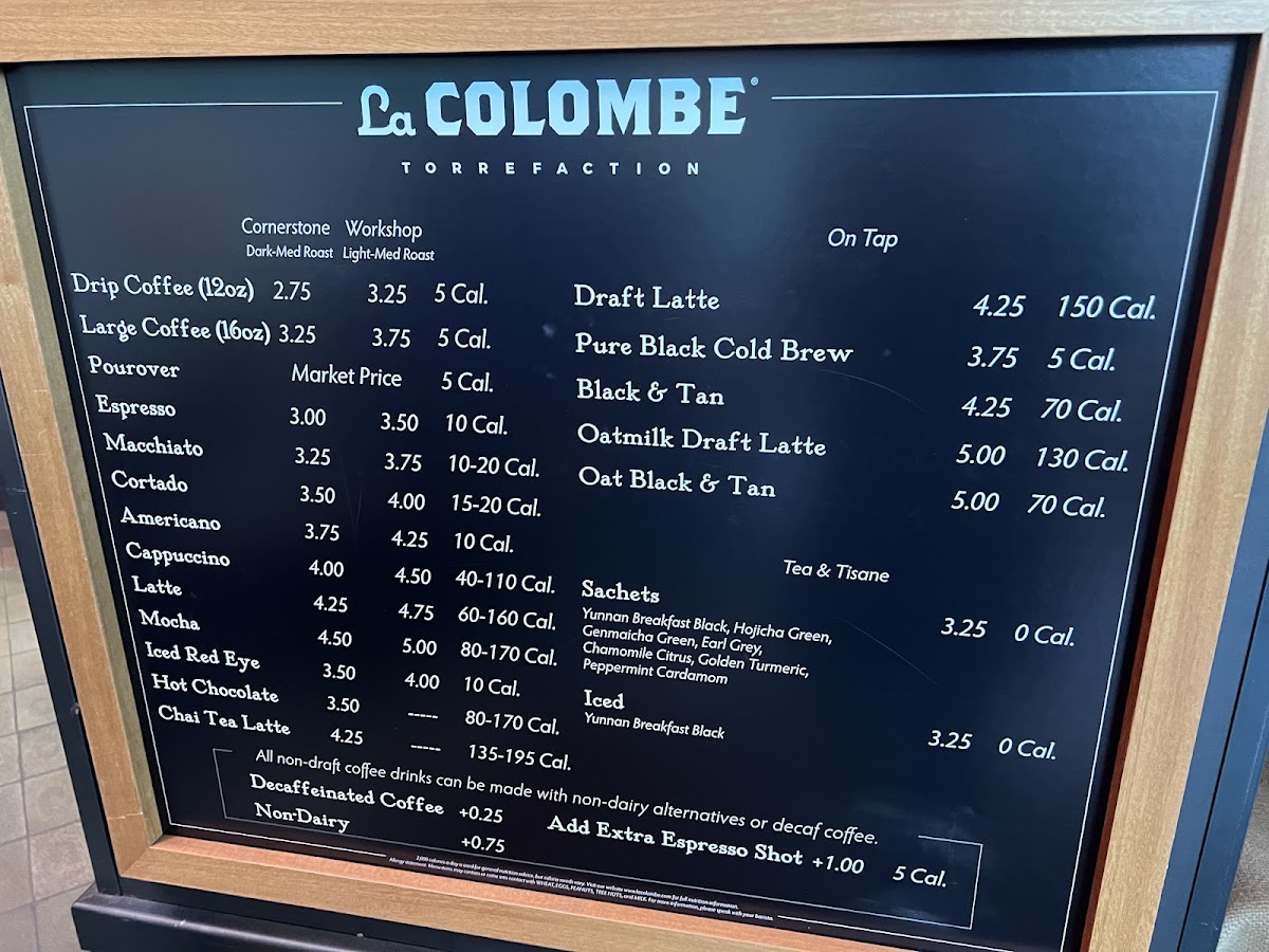 Menu La Colombe Coffee Workshop-3