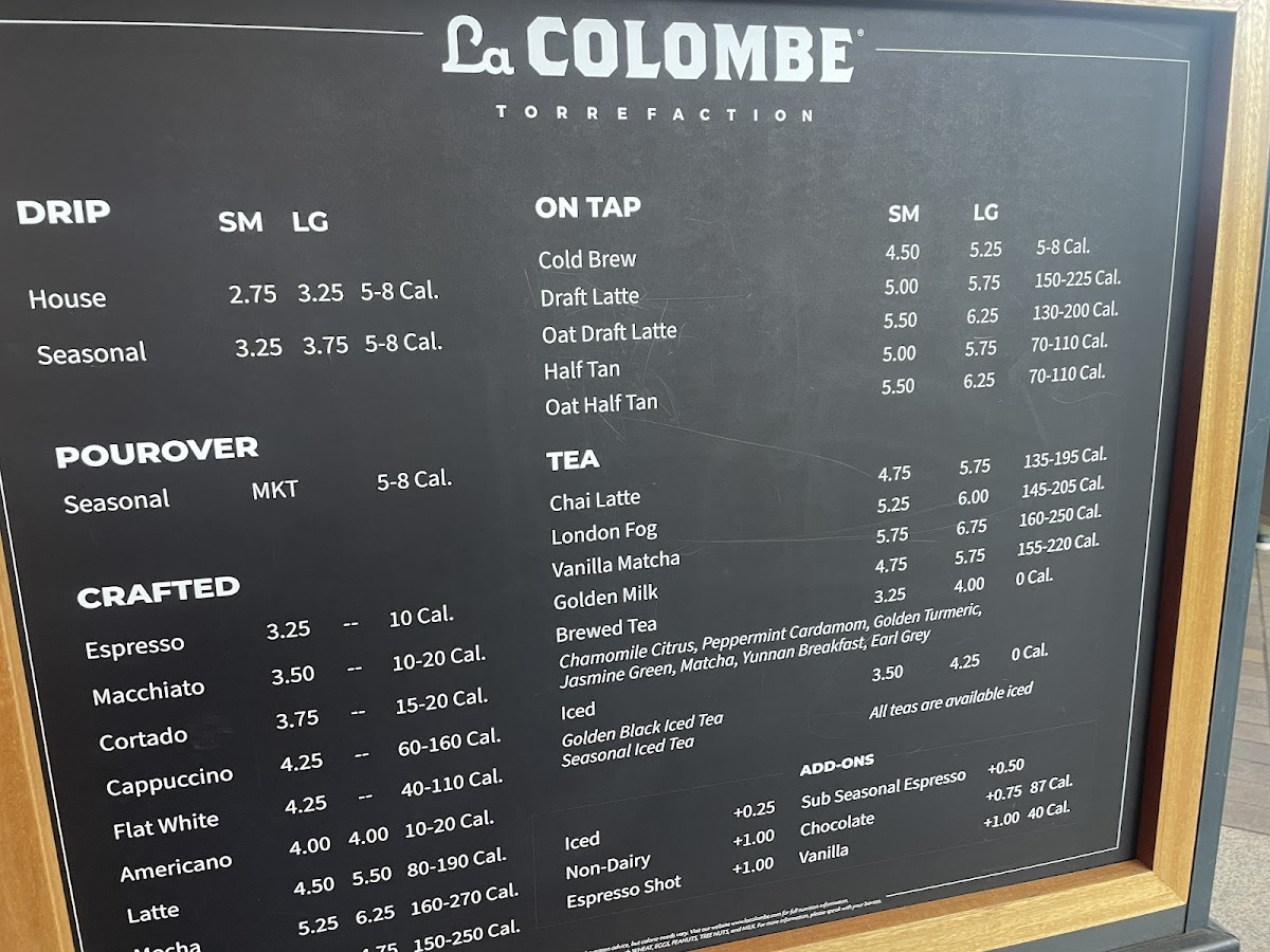 Menu La Colombe Coffee Workshop-4
