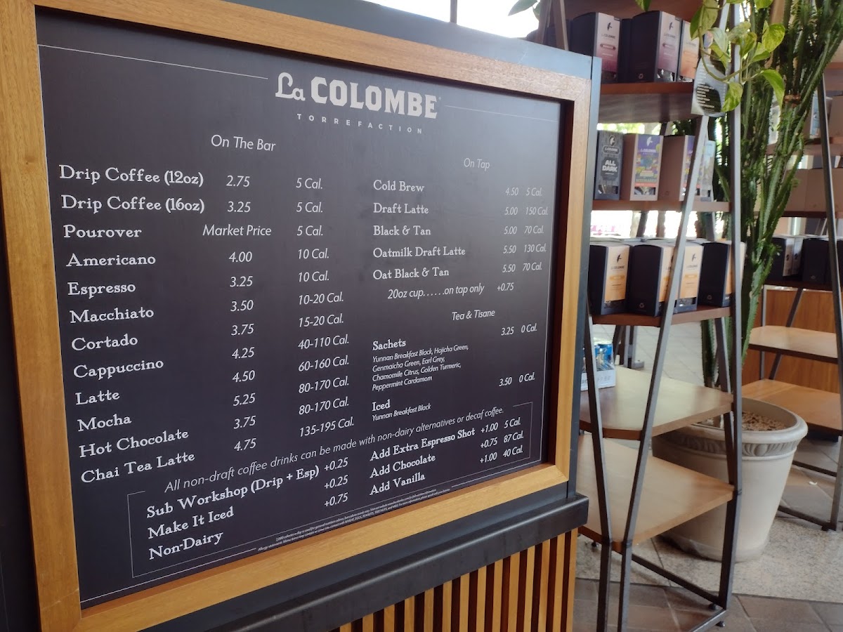 Menu La Colombe Coffee Workshop-5
